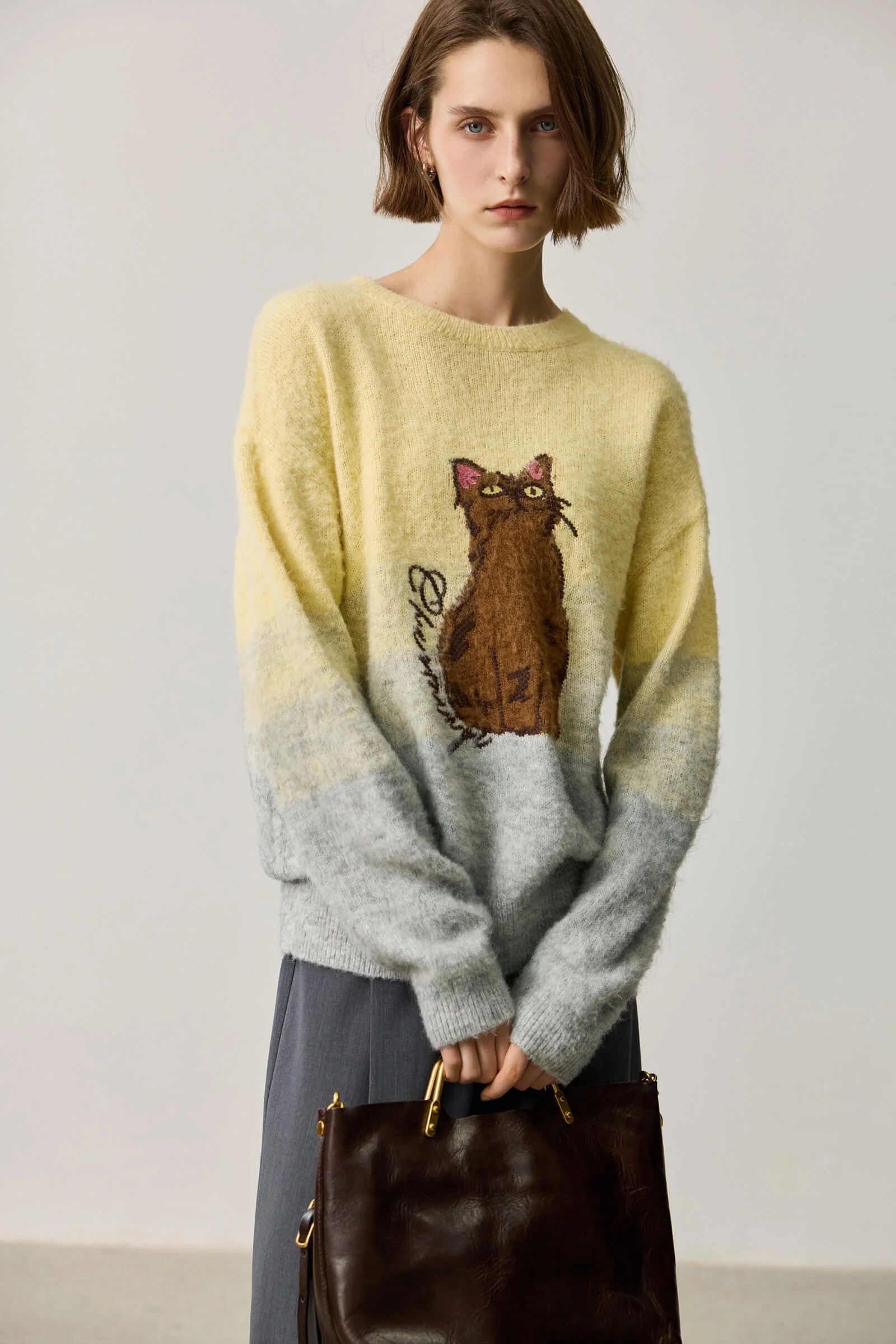 LILY Wool Blend Mohair Crewneck Sweater - Image 7