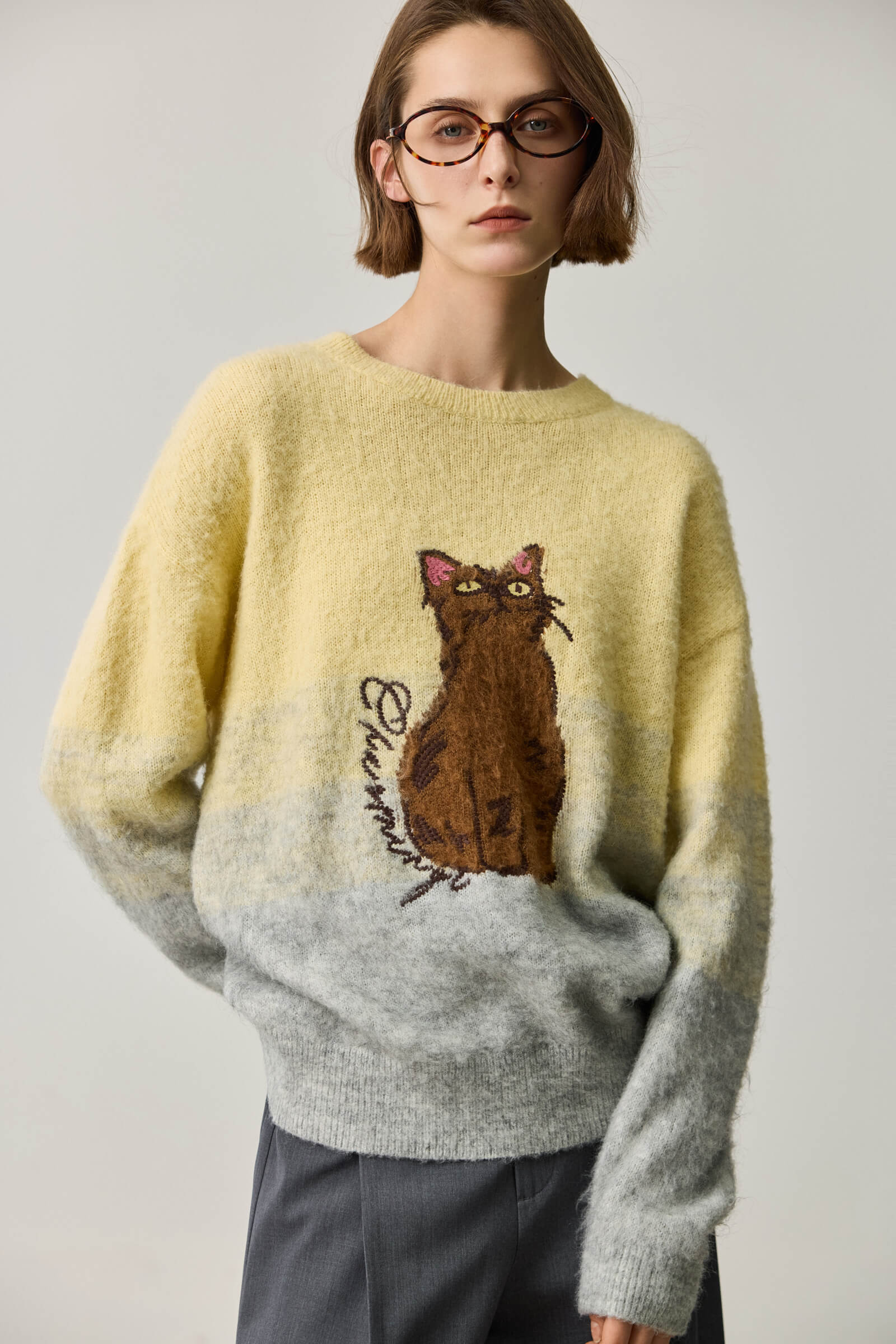 LILY Wool Blend Mohair Crewneck Sweater - Image 8