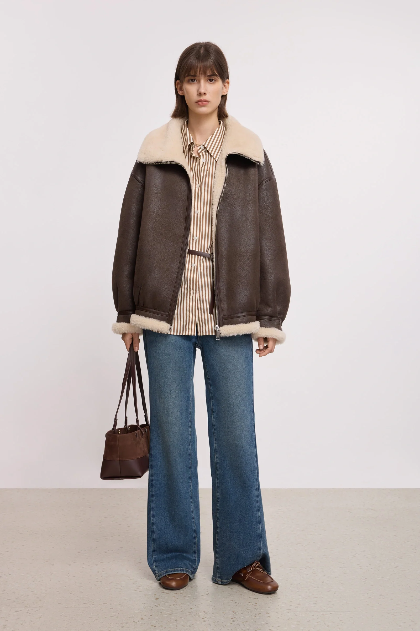 LILY Wool-Blend Moto Jacket - Image 2