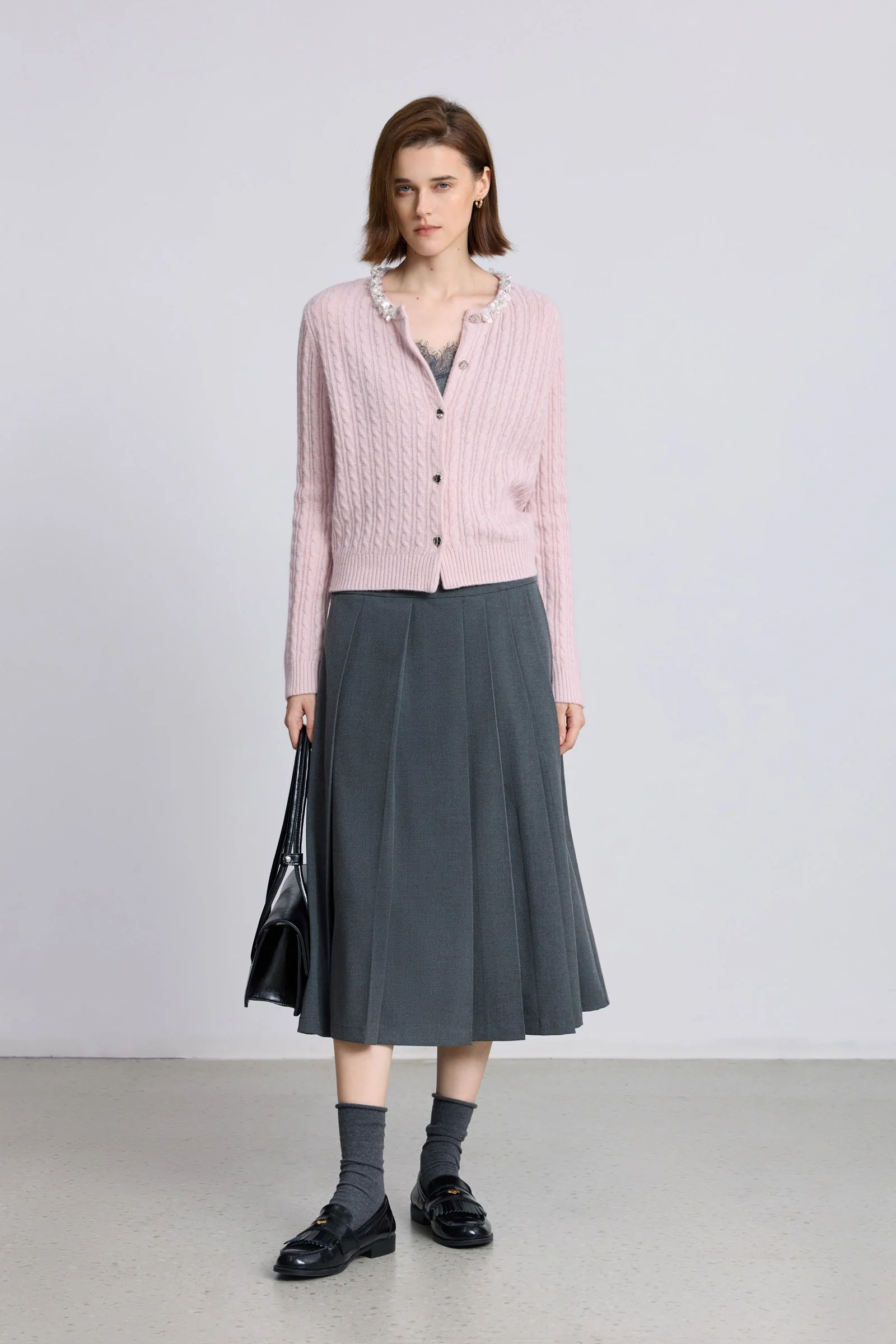 LILY Wool-Blend Pearl Sequin Cardigan - Image 10