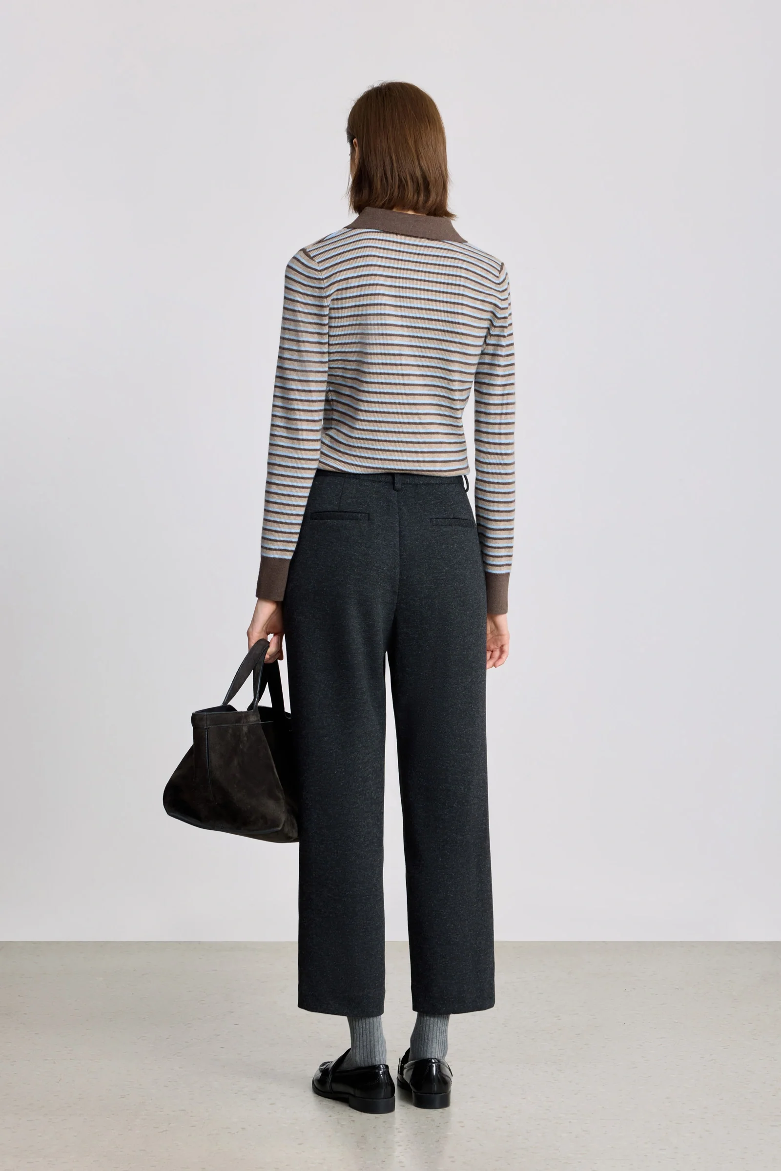 LILY Wool-Blend Slim Straight Pants - Image 5