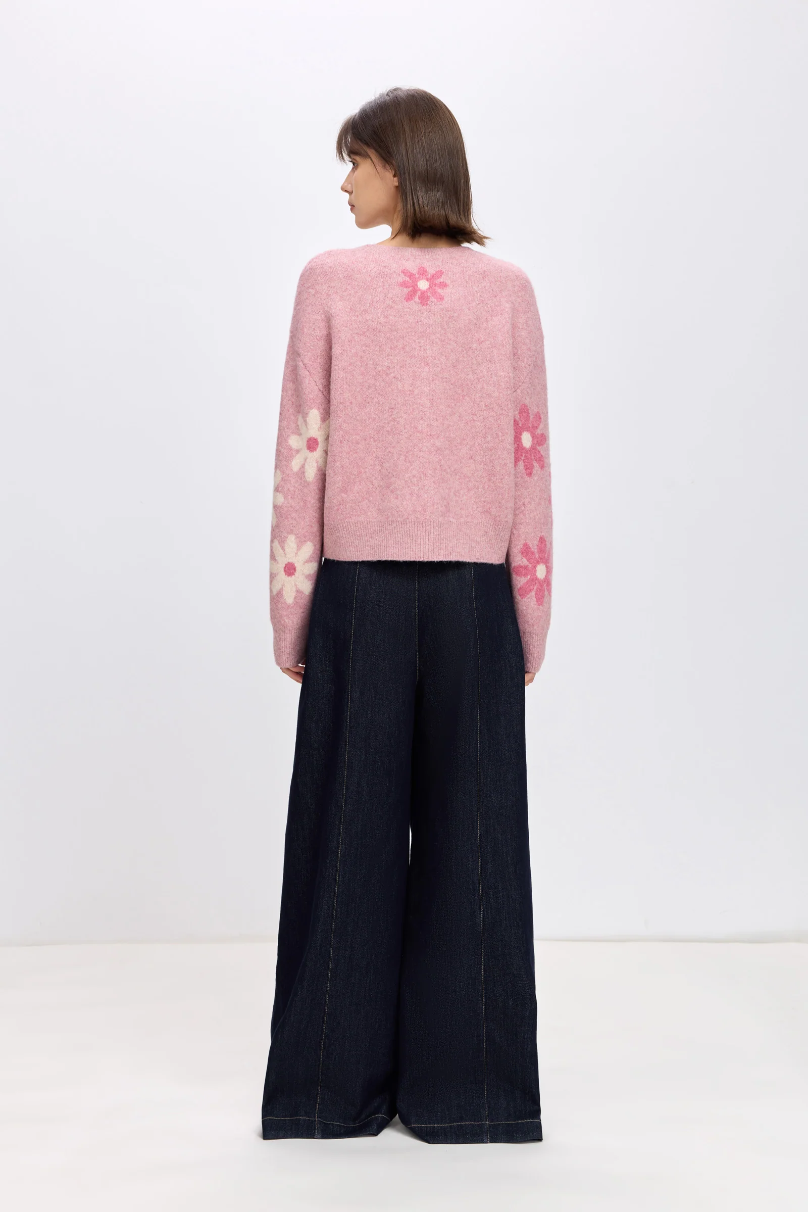 LILY Wool-Blend Soft Jacquard Pullover - Image 3