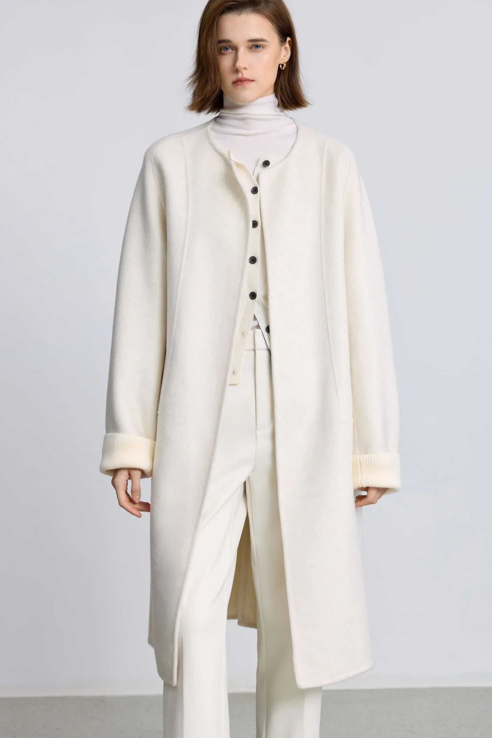 LILY Wool-Camel-Silk Blend Coat - Image 5