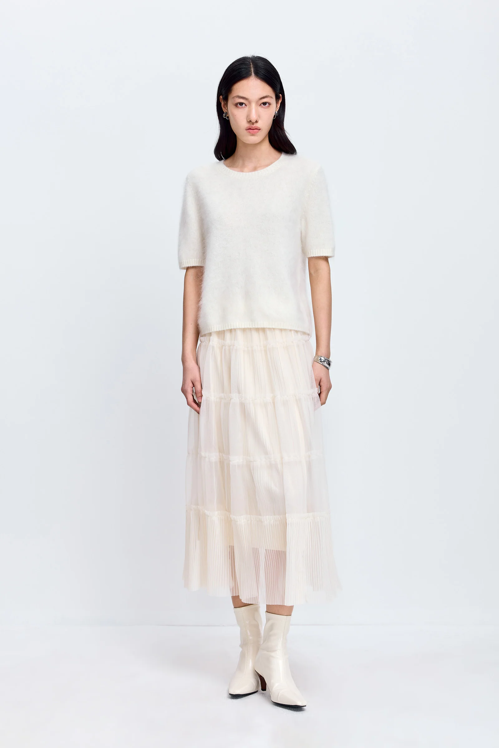 LILY Wool-Cashmere Short-Sleeve Knit - Image 11