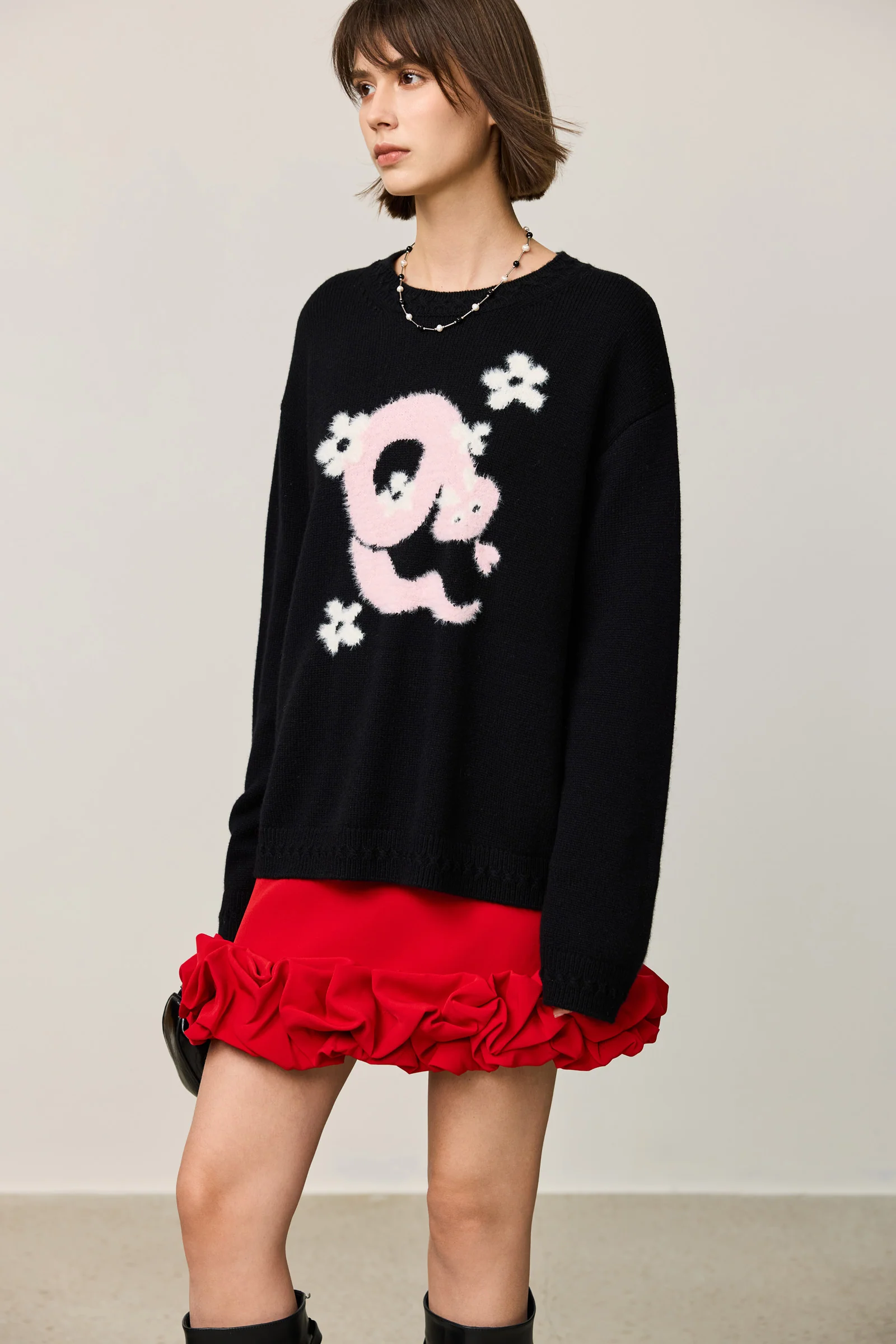 LILY Zodiac Wool Crewneck Sweater - Image 14