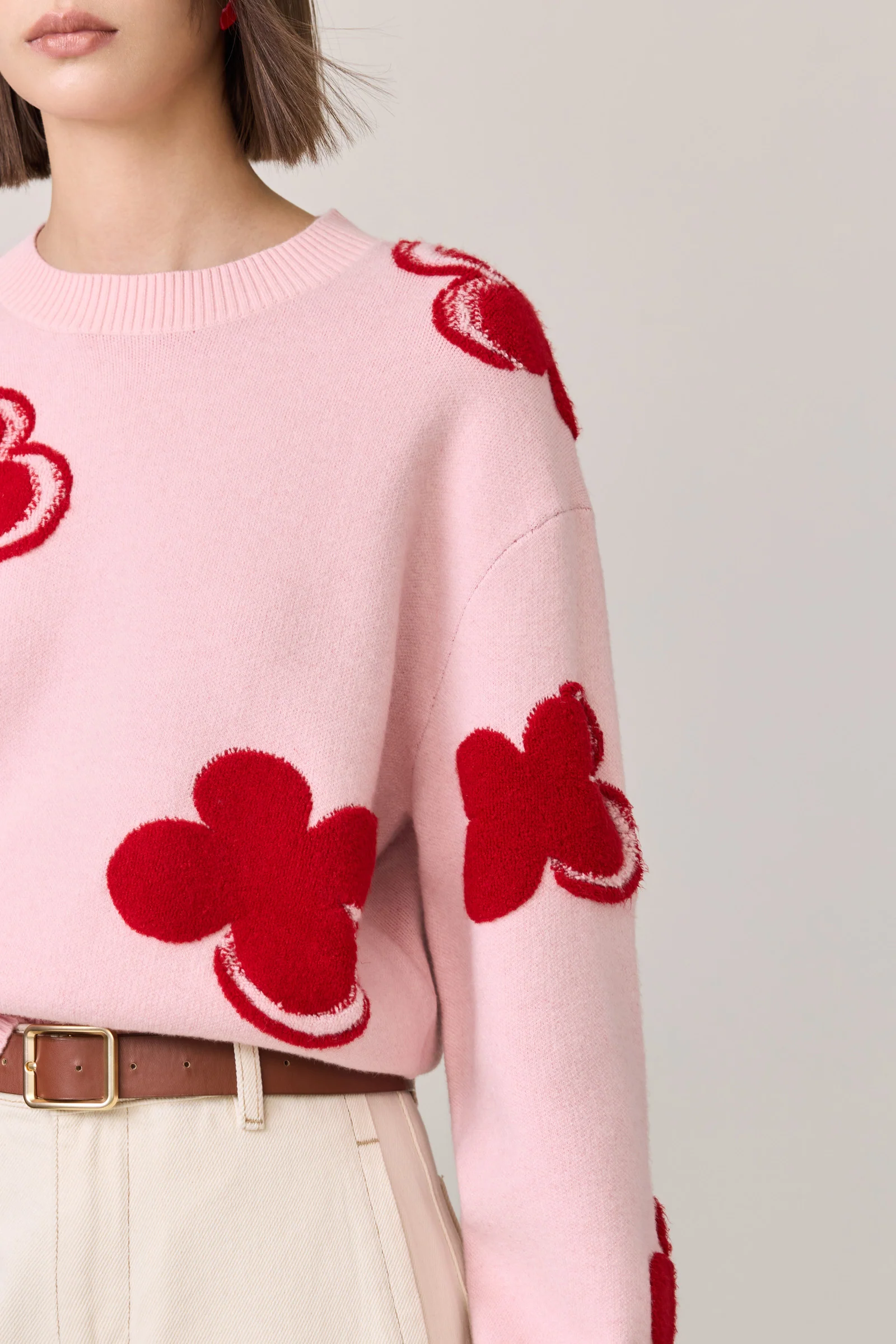 [Lucky Flowers] LILY Flowers Knit Sweater - Image 11