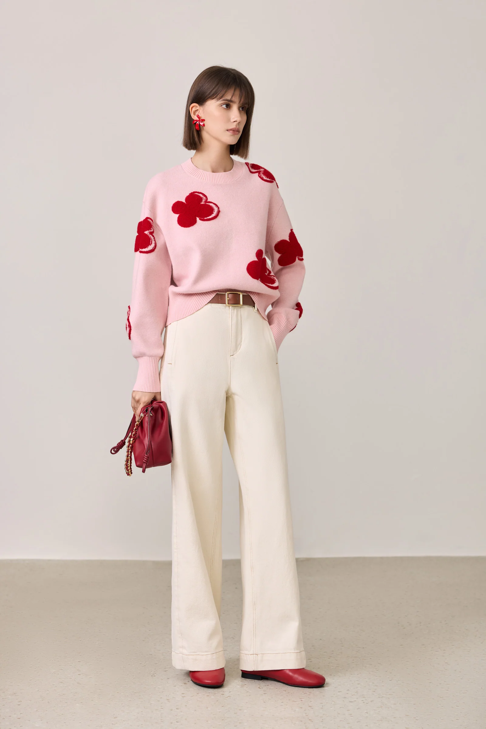 [Lucky Flowers] LILY Flowers Knit Sweater - Image 7
