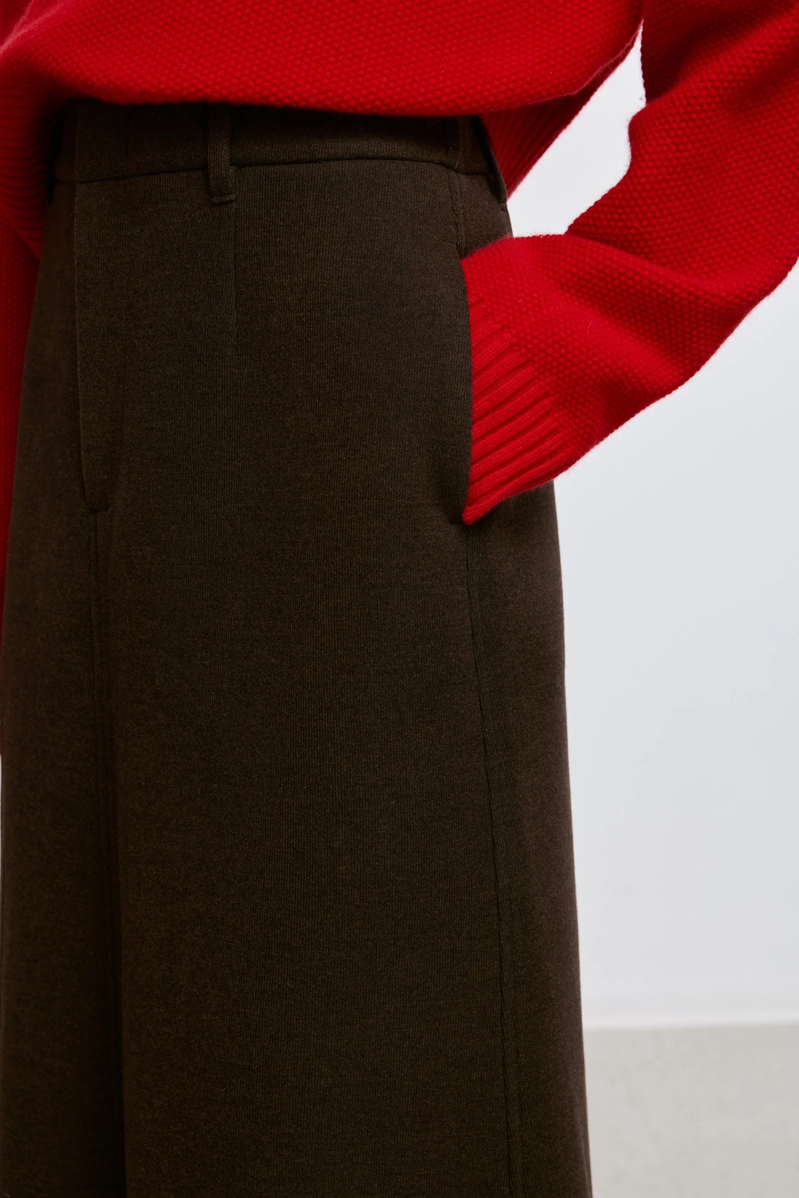 Lyocell-Acetate Wool Midi Skirt - Image 6