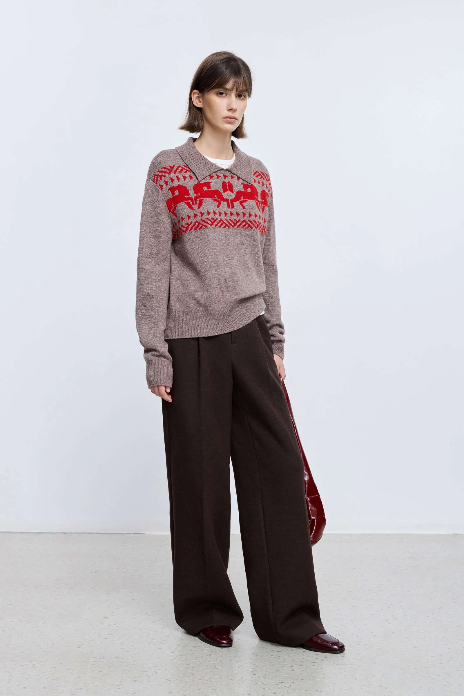 Lyocell-Acetate Wool Straight-Leg Pants - Image 3