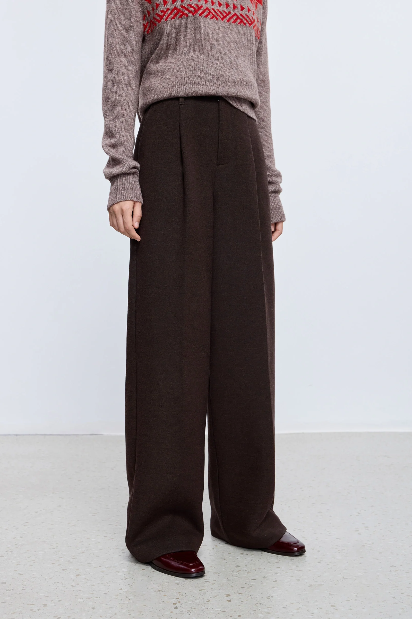 Lyocell-Acetate Wool Straight-Leg Pants - Image 5