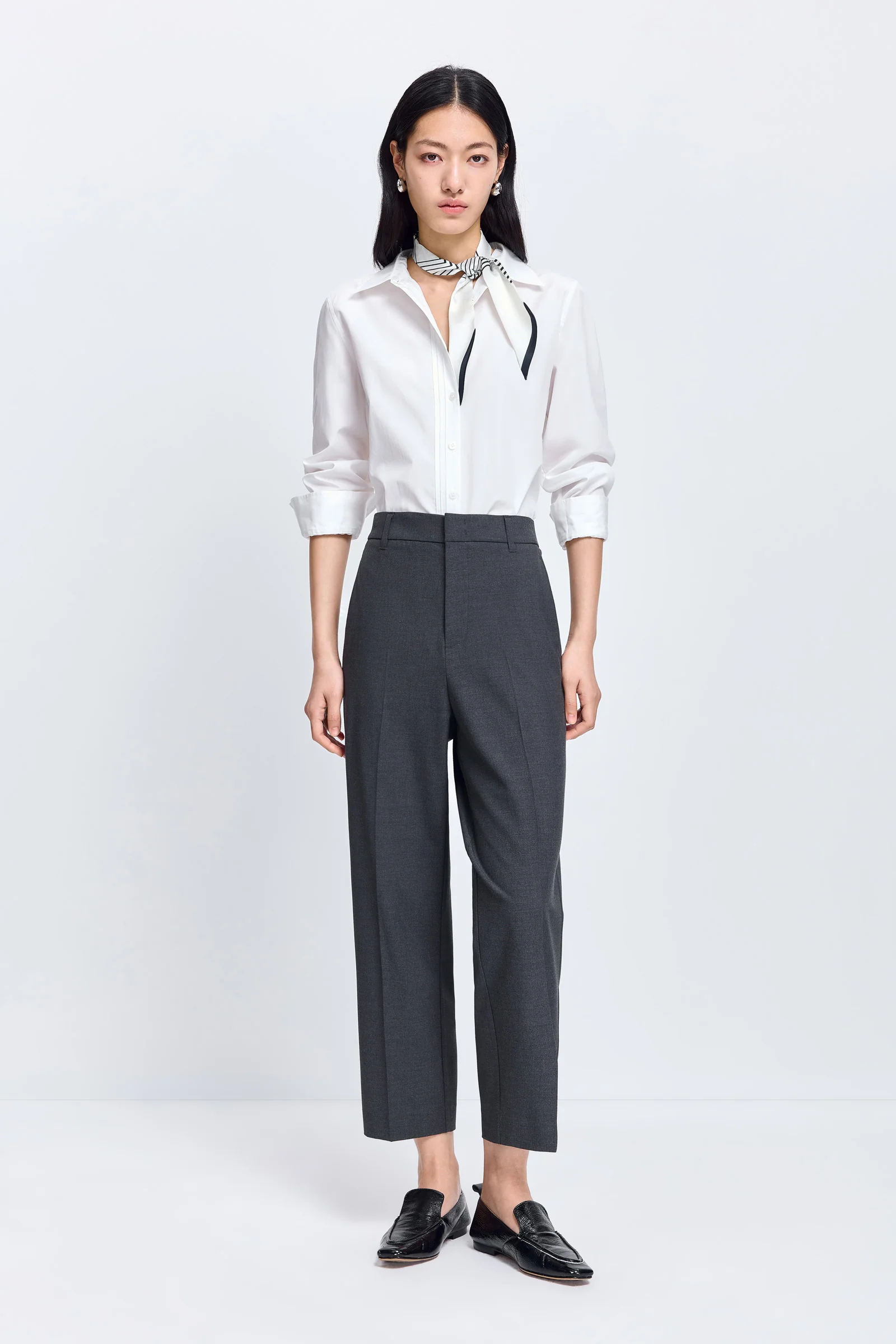 [Master Tailoring] LILY Wool-Blend Cropped Trousers - Image 3