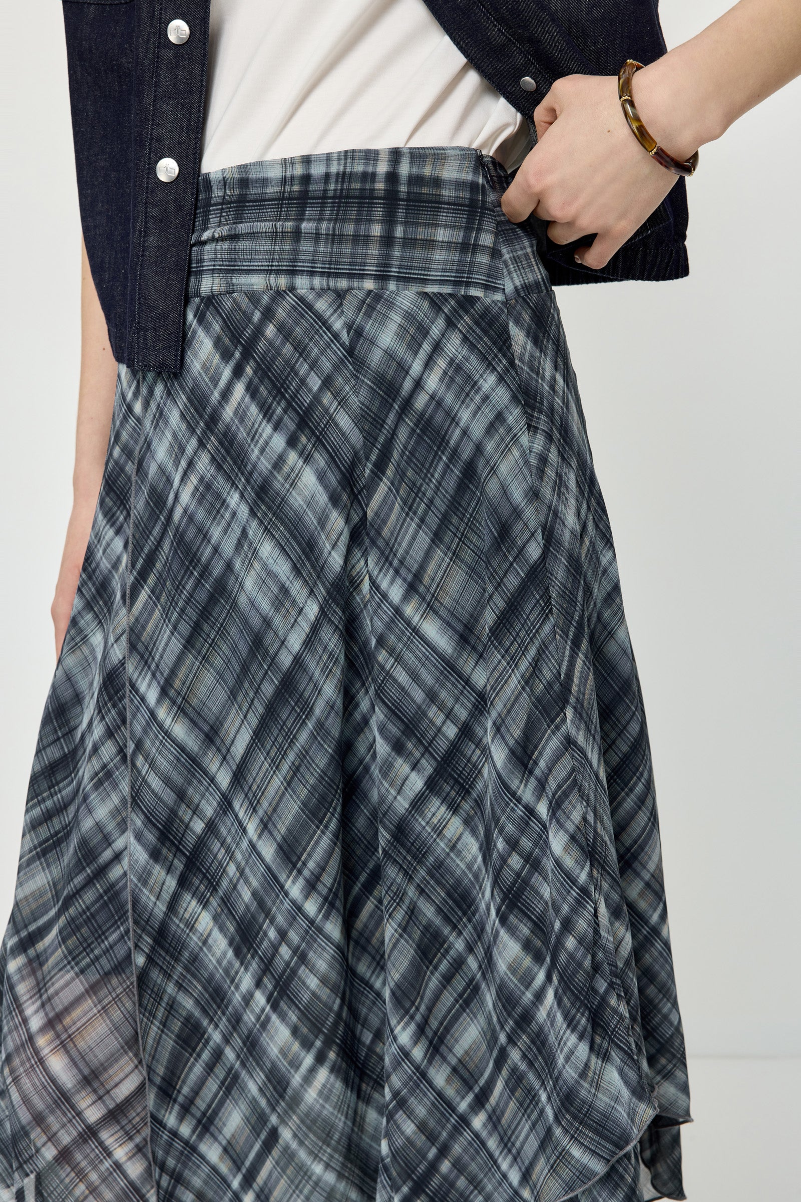 Plaid Maxi Skirt - Image 6