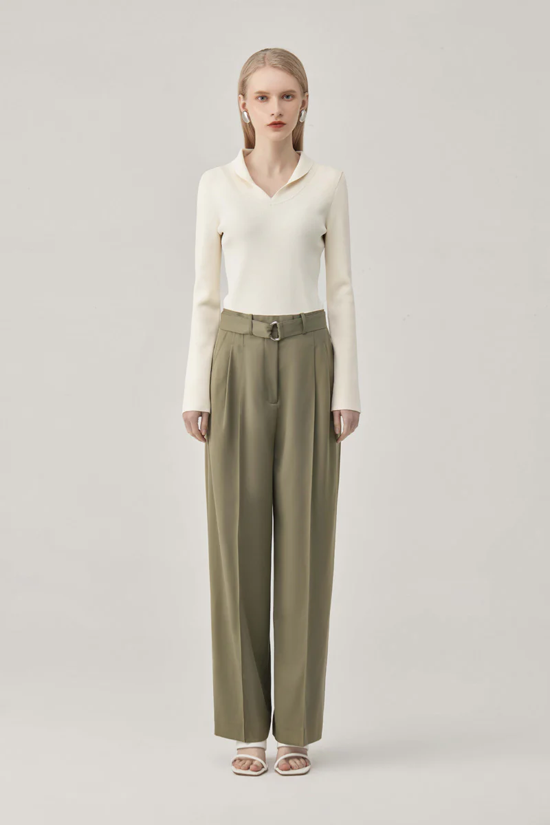 Polo Stretch-Knit Top - Image 3