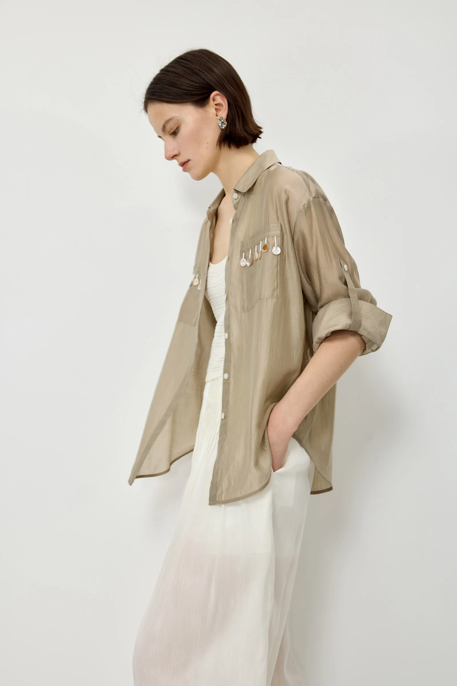 Sequin Shirt Jacket - Image 5