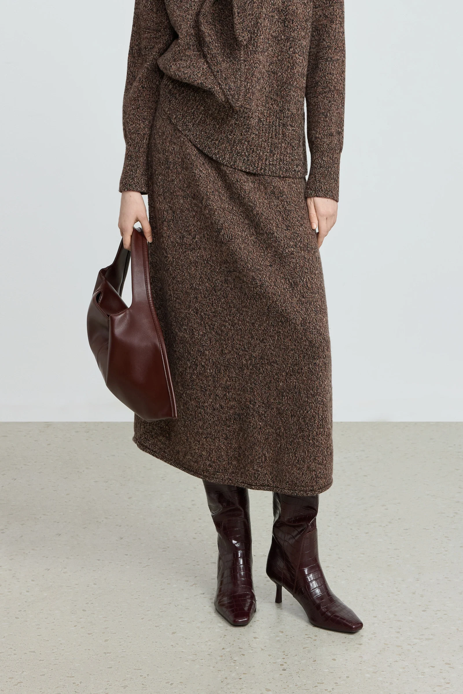 Wool-Blend A-Line Skirt - Image 2
