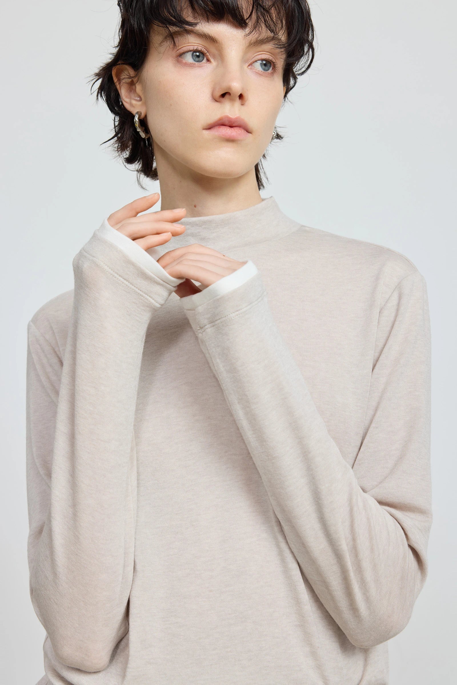 Wool-Blend Layered Knit Top - Image 13