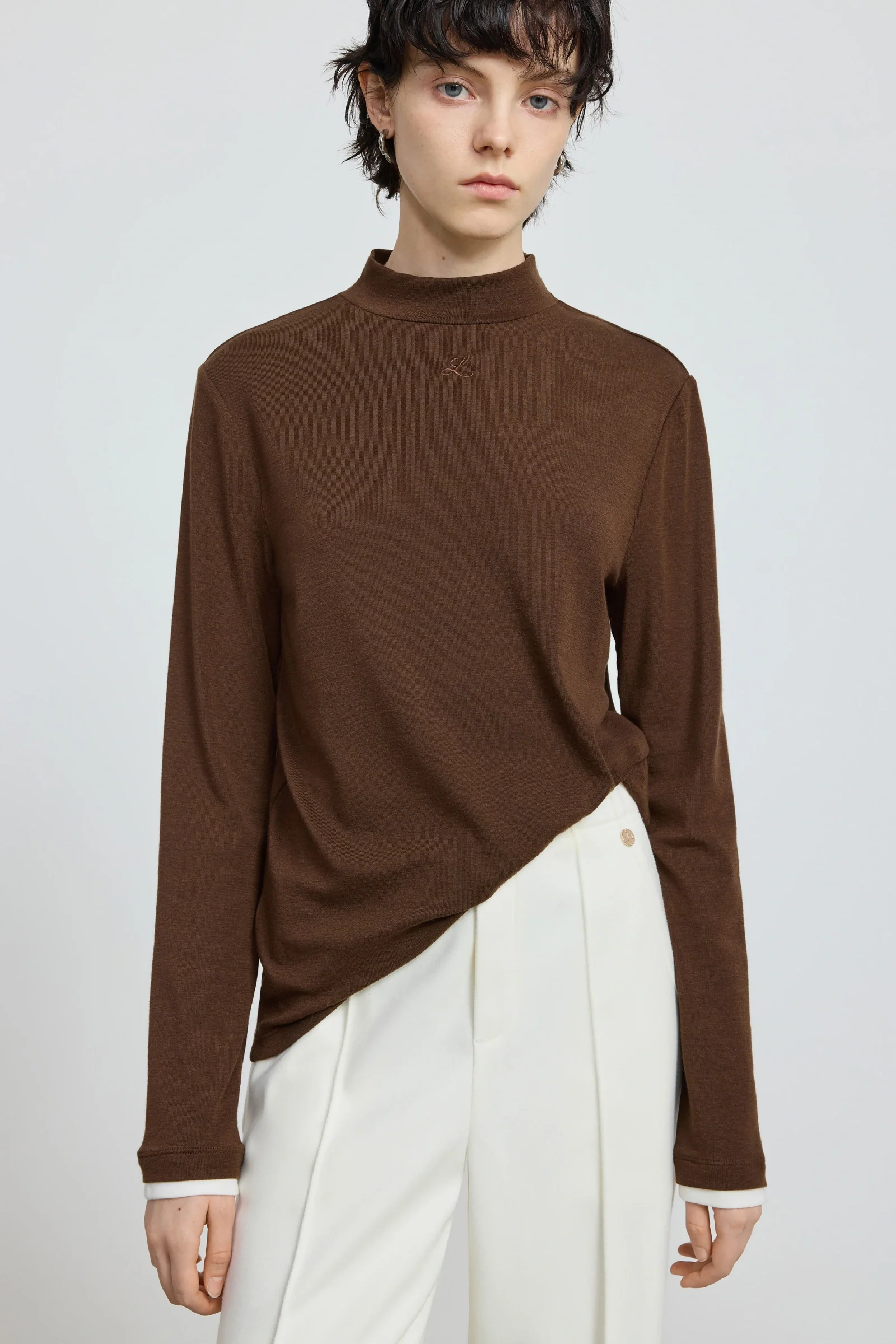 Wool-Blend Layered Knit Top - Image 16