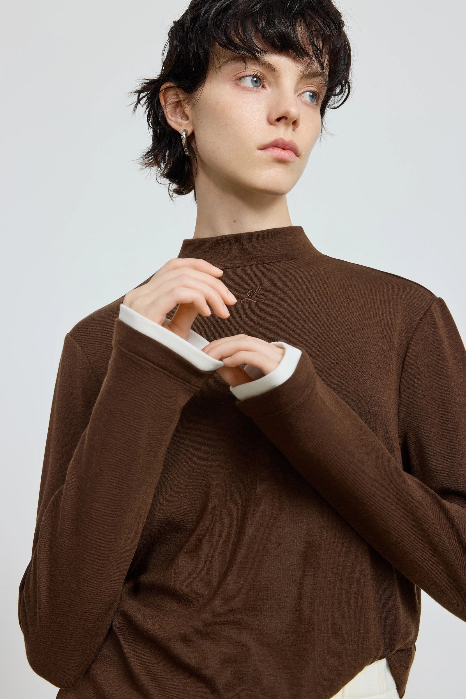 Wool-Blend Layered Knit Top - Image 21