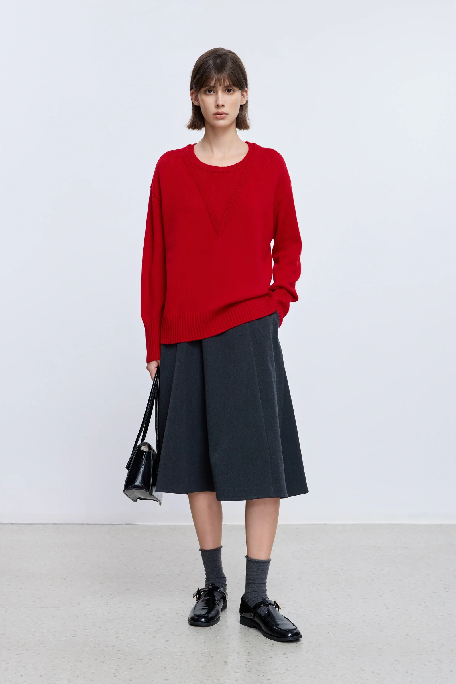 Wool-Blend Layered Pullover - Image 2