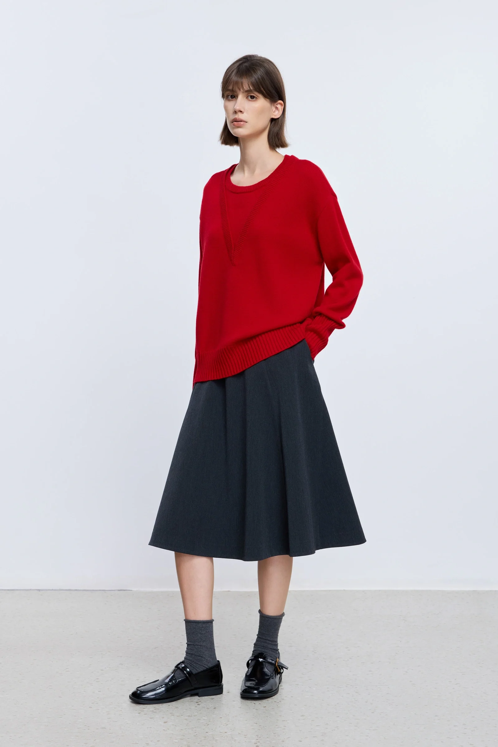 Wool-Blend Layered Pullover - Image 3