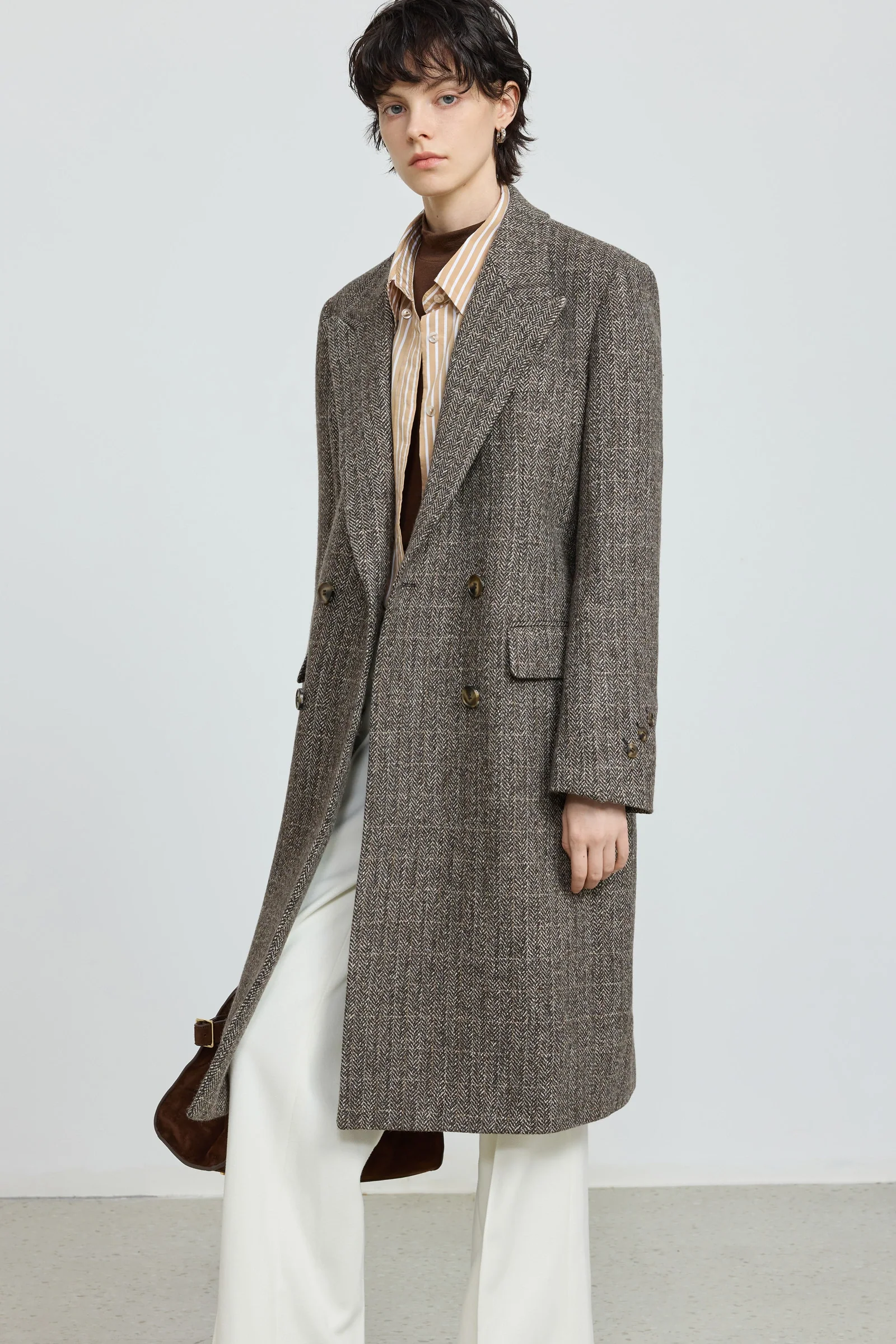 Wool-Blend Notched Coat - Image 6